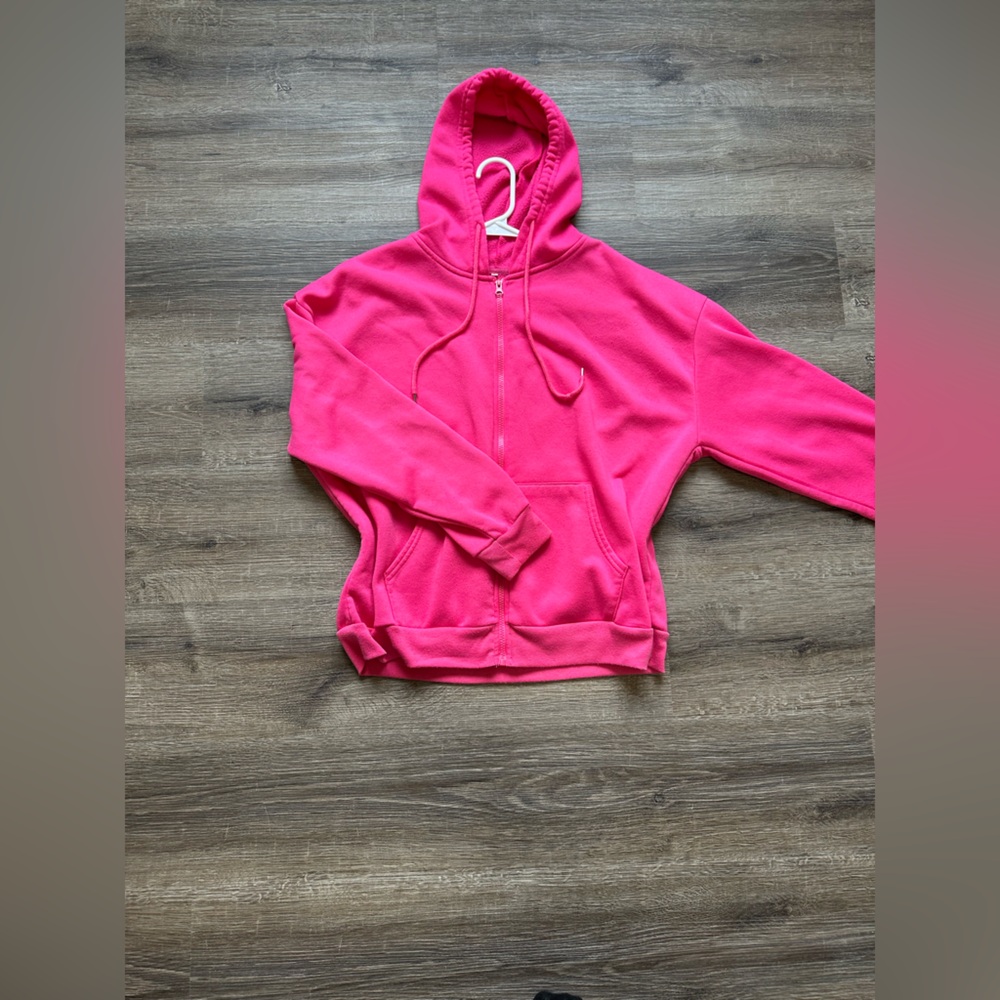 SHEIN Pink Pullover Hoodie Sweatshirt